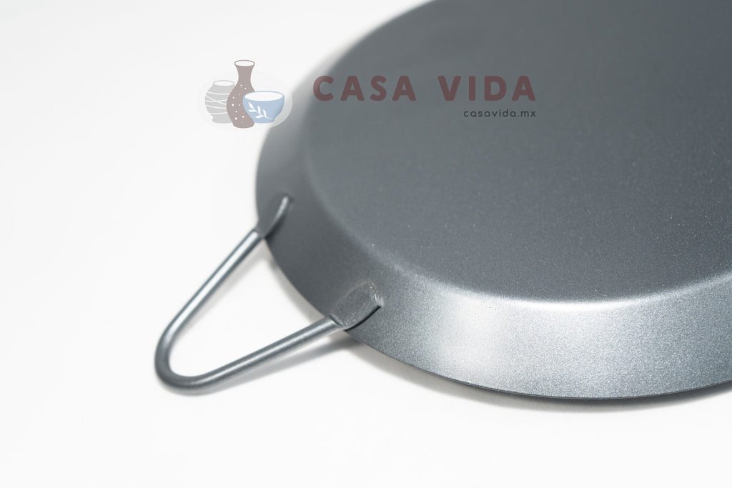 Comal Ovalado 40x21 cm – Antiadherente de Acero al Carbono