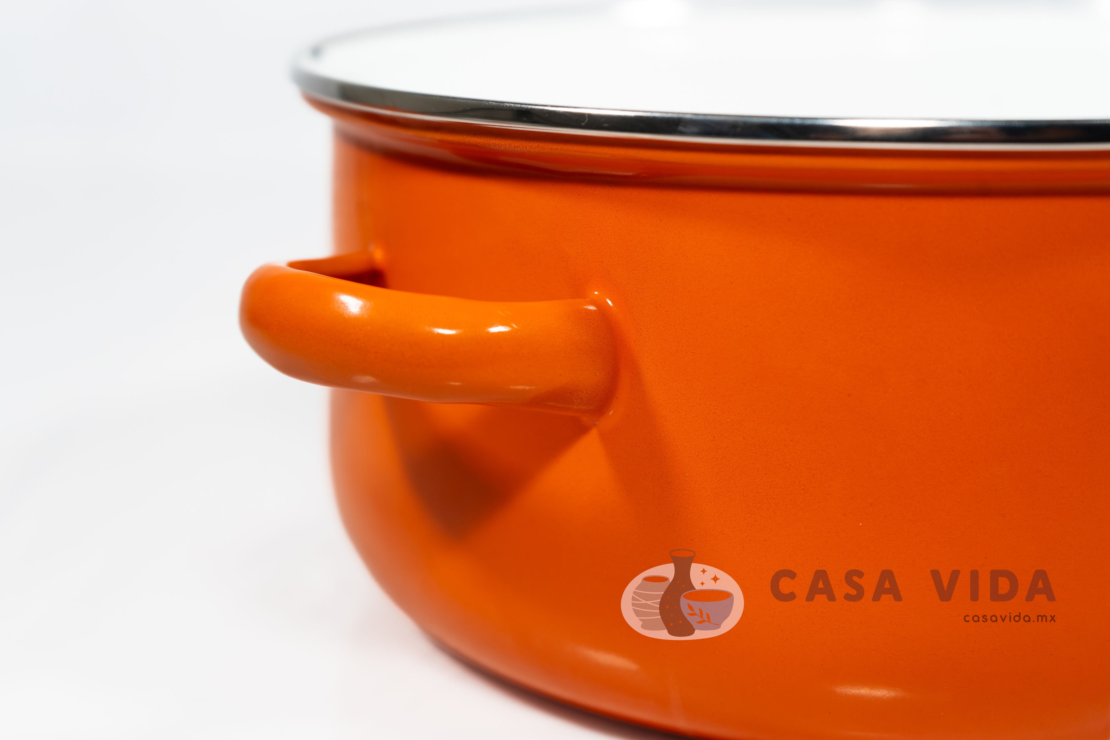 Set de 2 Ollas con Tapas de Cristal – Acero Porcelanizado Resistente y Elegante