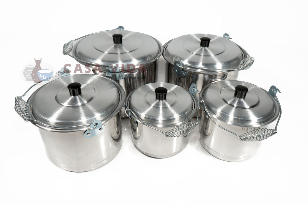 Set de 5 Piezas Lecheras EL ABUELO – Calidad y resistencia en cada cocina