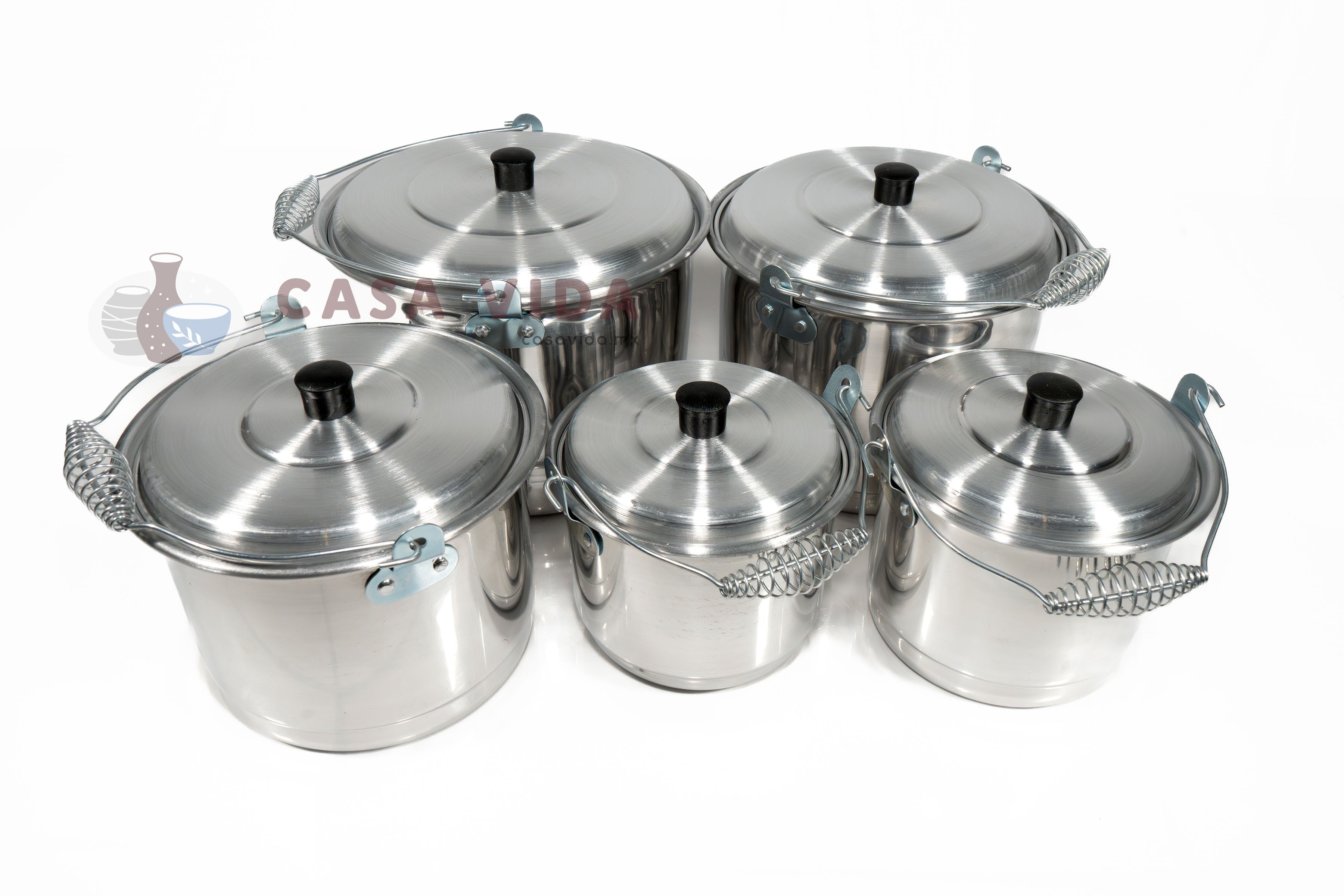 Set de 5 Piezas Lecheras EL ABUELO – Calidad y resistencia en cada cocina
