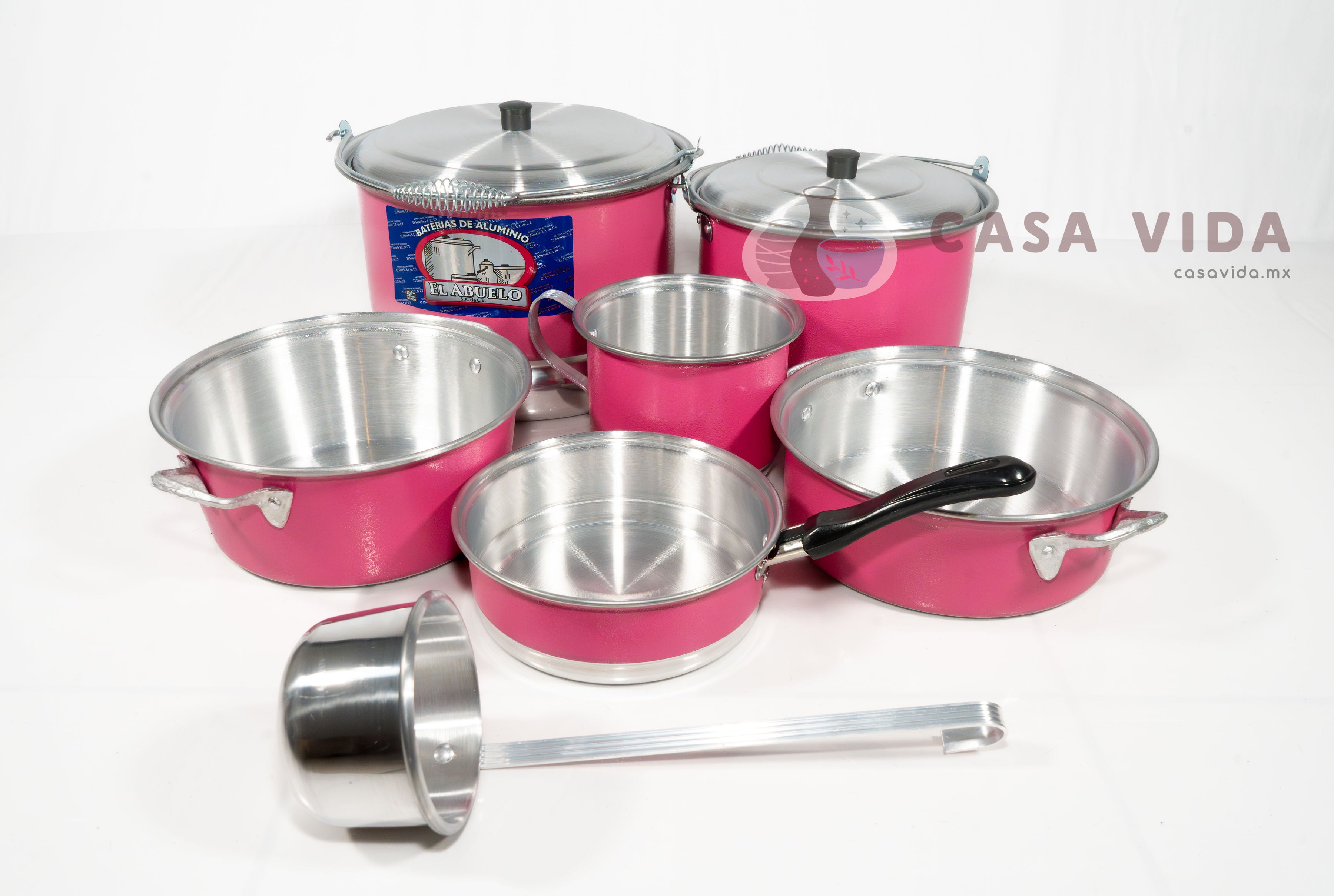 Set de 7 Piezas EL ABUELO – Batería Completa de Aluminio 100%