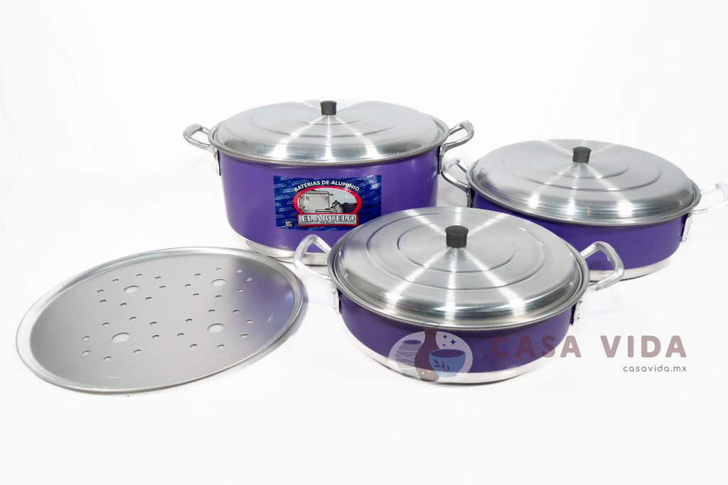 Set de 3 Budineras EL ABUELO – Resistencia y capacidad para cada receta. Tamaños 36, 32 y 28