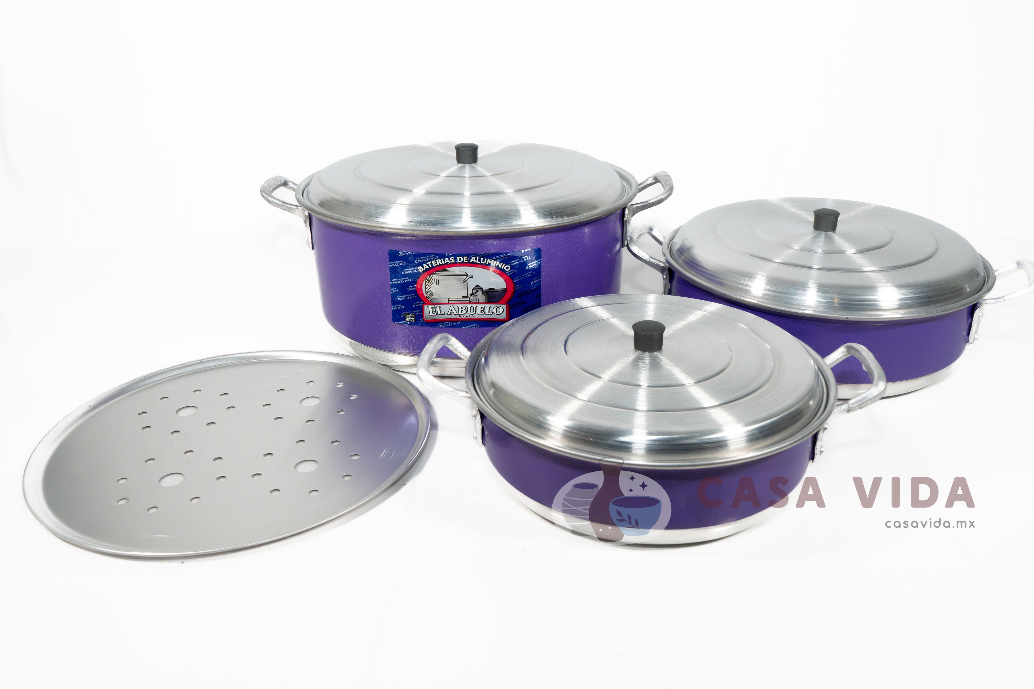 Set de 3 Budineras EL ABUELO – Resistencia y capacidad para cada receta. Tamaños 36, 32 y 28