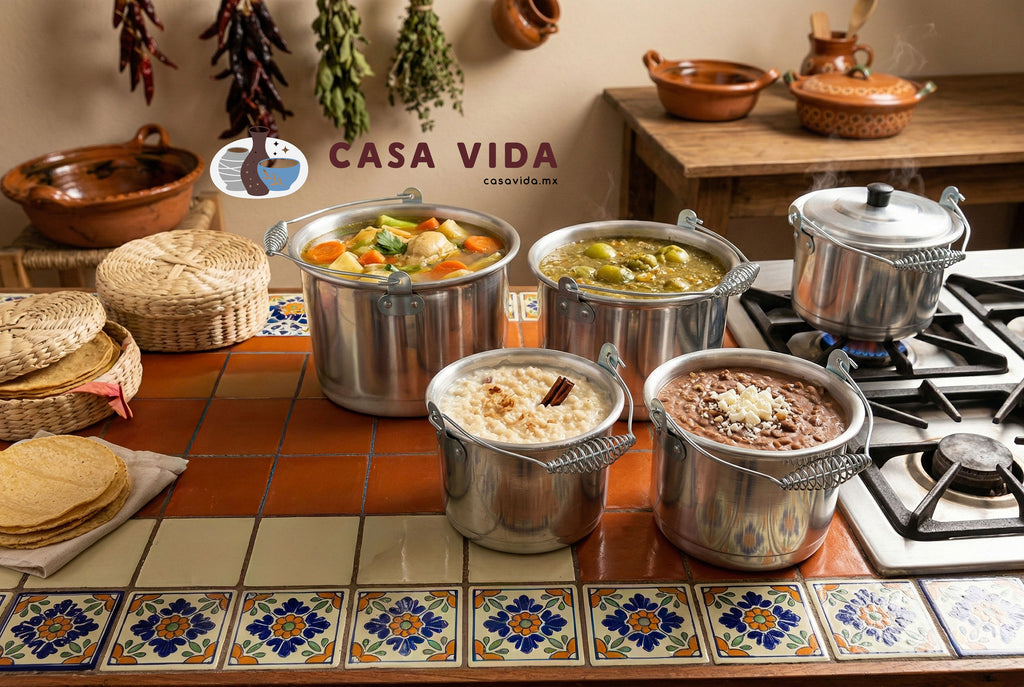 Set de 5 Piezas Lecheras EL ABUELO – Calidad y resistencia en cada cocina