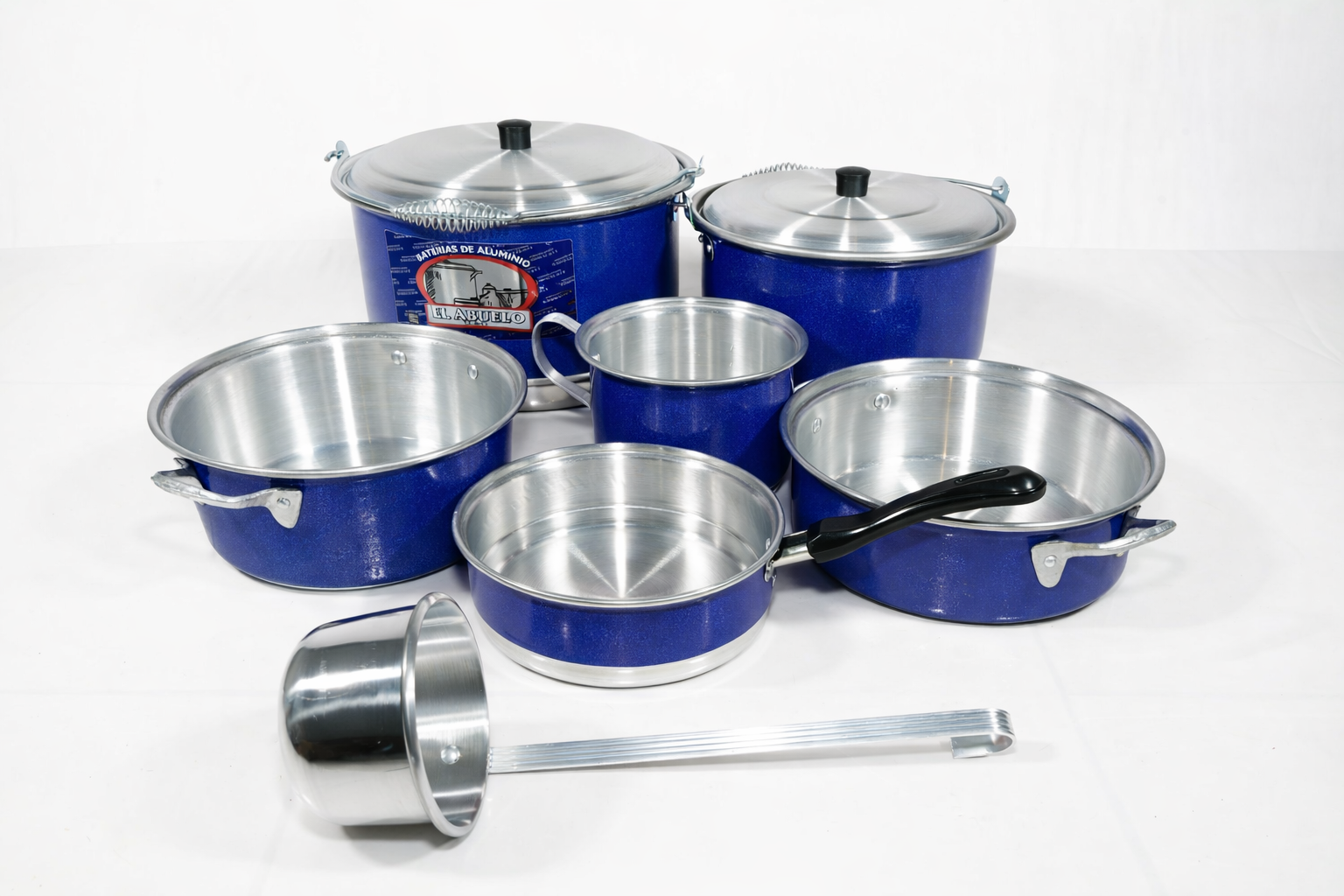 Set de 7 Piezas EL ABUELO – Batería Completa de Aluminio 100%