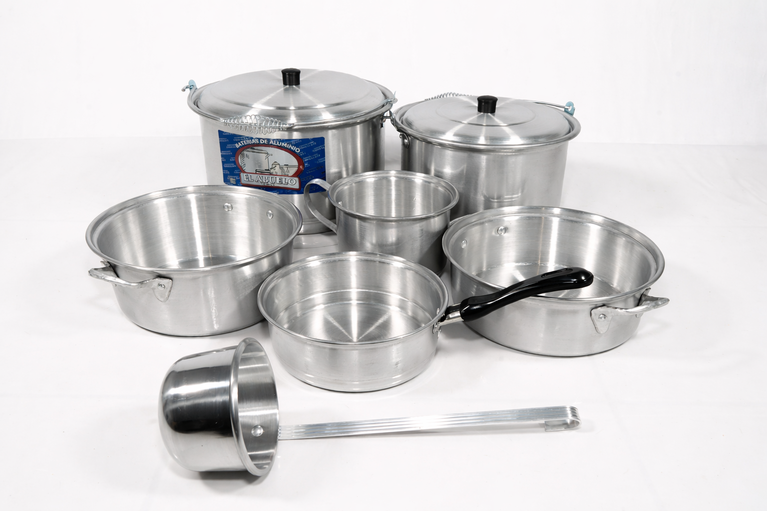 Set de 7 Piezas EL ABUELO – Batería Completa de Aluminio 100%