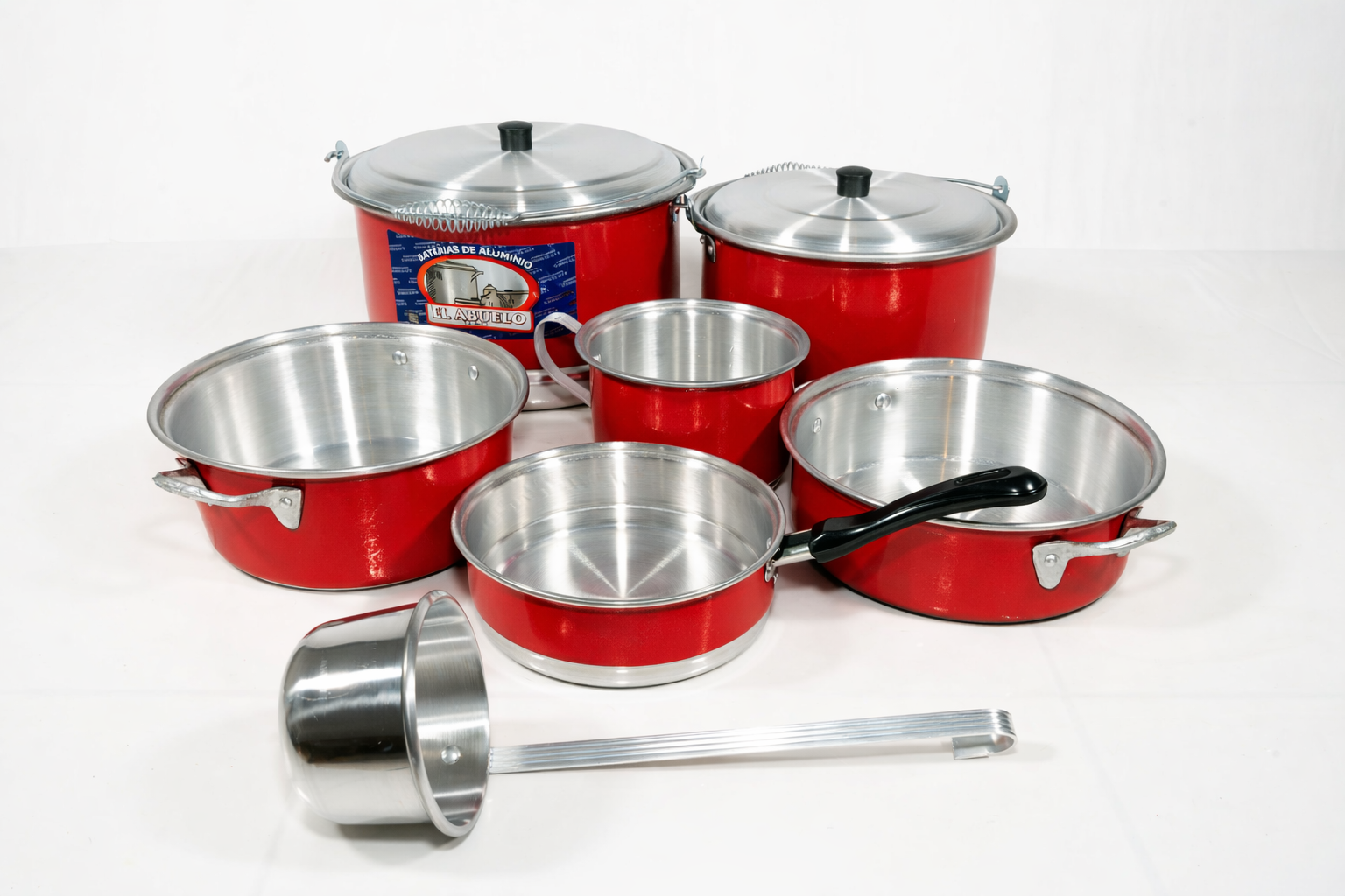 Set de 7 Piezas EL ABUELO – Batería Completa de Aluminio 100%