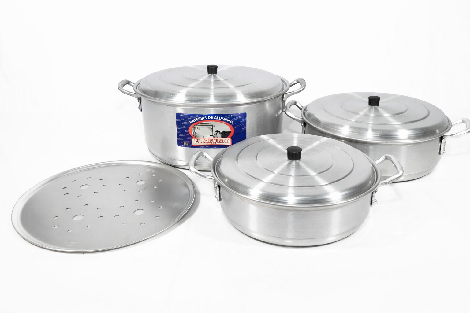 Set de 3 Budineras EL ABUELO – Resistencia y capacidad para cada receta. Tamaños 36, 32 y 28